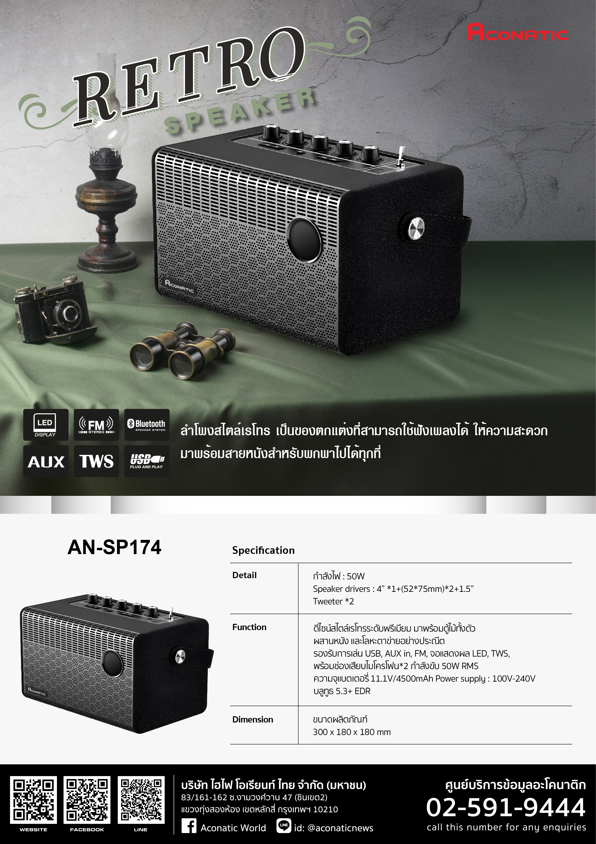 Retro Speaker model AN-SP174